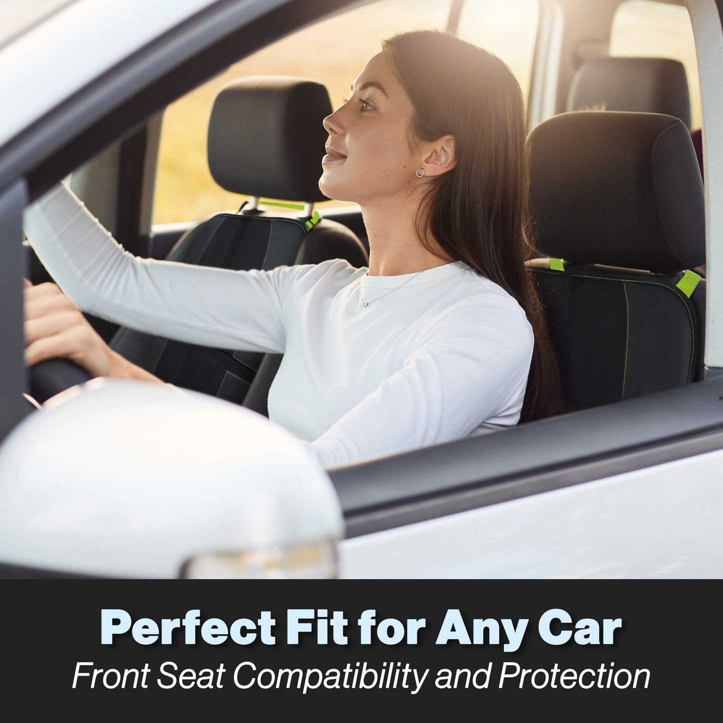 Car Seat Protector for Child Car Seat with Mesh Pockets