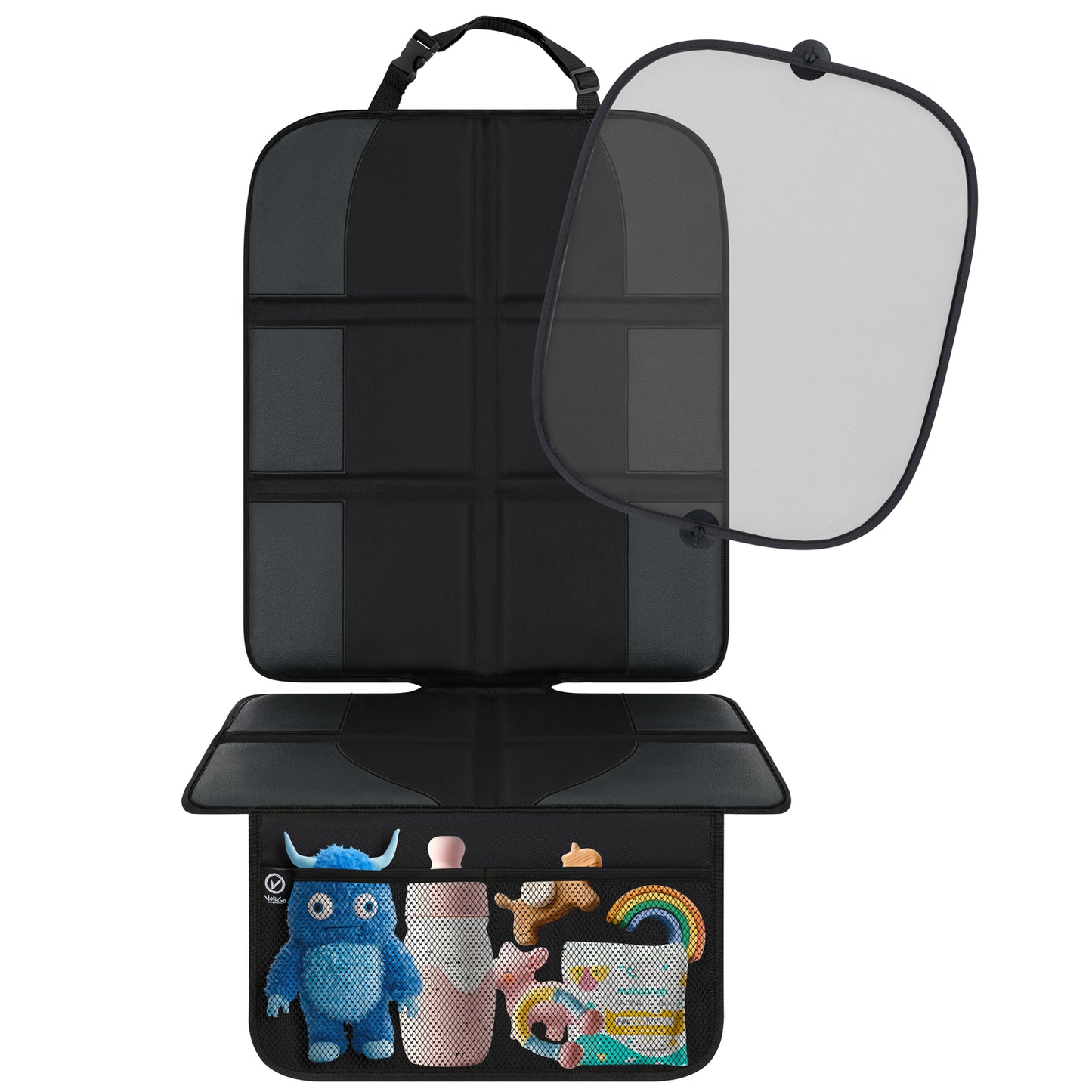 Car Seat Protector for Child Car Seat with Car Window Shade